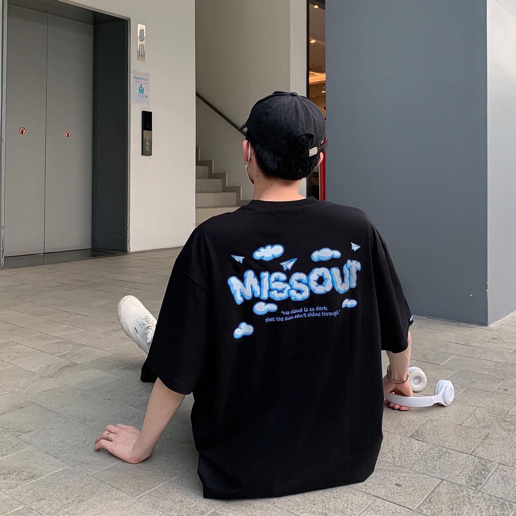 Áo Thun unisex MISSOUT CLOUD TEE nam nữ Full tag Tay cổ
