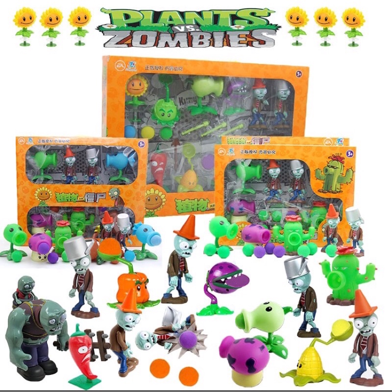 Plants vs Zombies - Bộ Đồ Chơi Hoa Quả Nổi Giận - Phiên Bản Cao Cấp, nhiều Chi Tiết, An Toàn Cho Trẻ