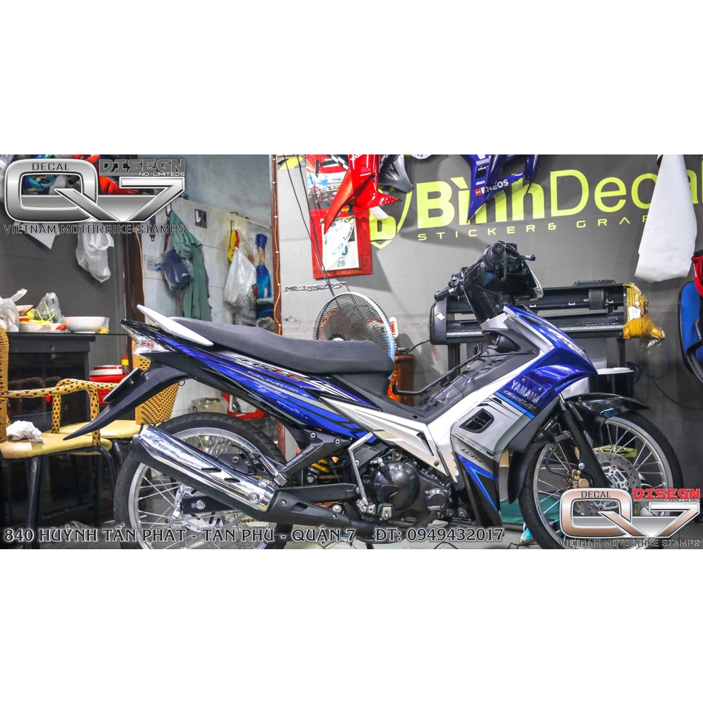 TEM RỜI EXCITER 2010 XANH BẠC