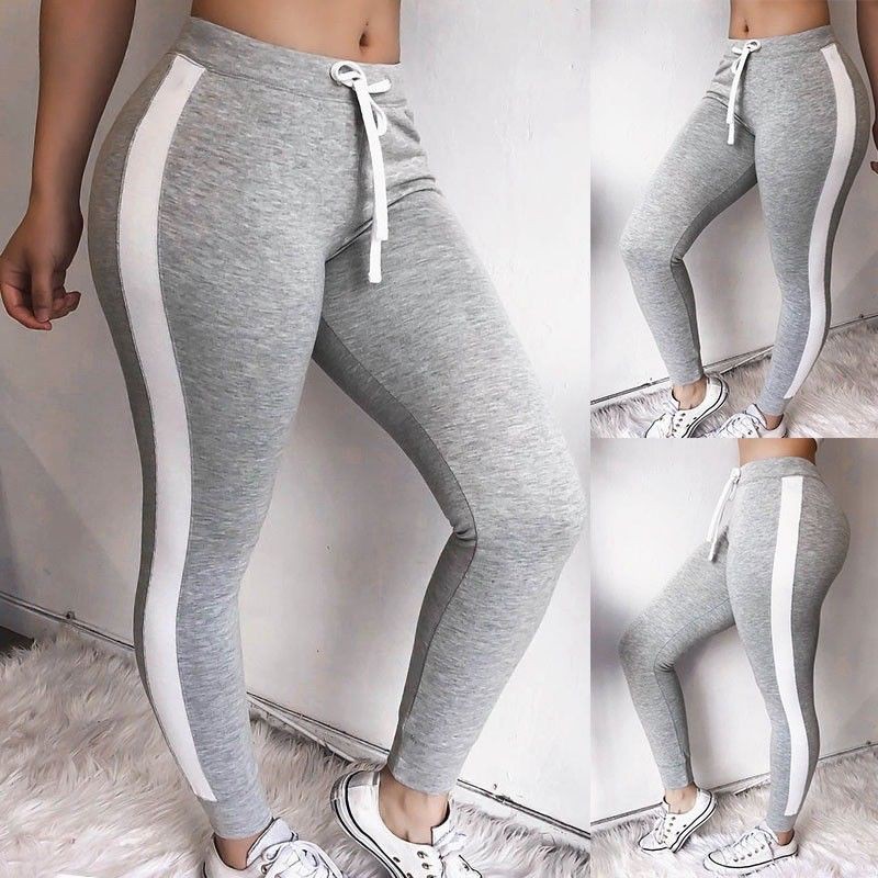 Quần legging thể thao nữ 2 sọc dọc