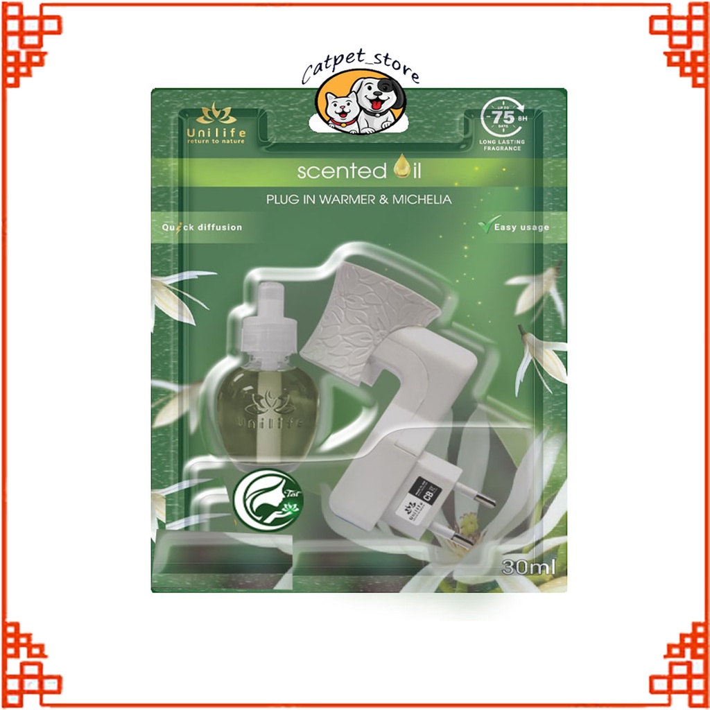 Máy xông tinh dầu Unilife [ TẶNG TINH DẦU HOA NGỌC LAN 30ml ] Chính hãng BH 12 Tháng - Khử mùi hôi chó mèo