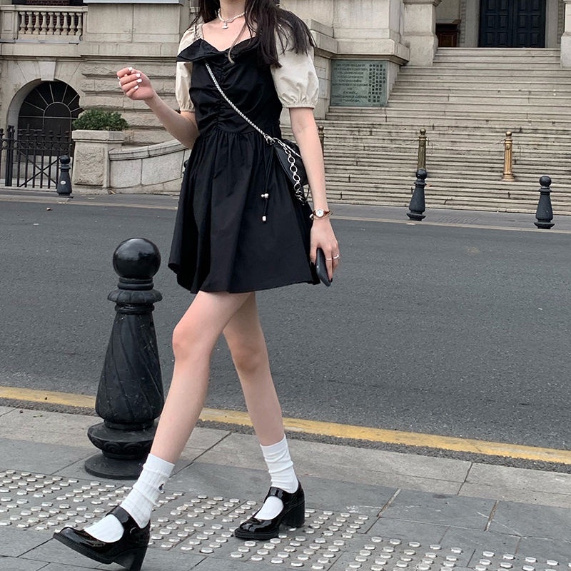 Đầm Công Chúa Mùa Hè Cổ Vuông Kiểu Pháp 2022 Mới Cho Nữ