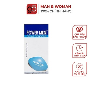 Bao cao su Powermen Viagra Kéo dài thời gian Hộp 12 cái CON038