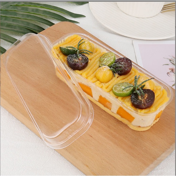 50 Hộp Nhựa Dài Đựng Bánh Mousse ~ XY599 (set 50 hộp)