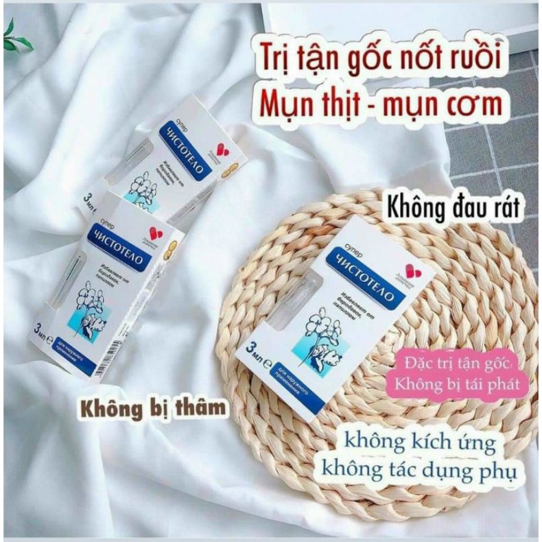 Gel nốt ruồi kèm kem bôi sẹo chính hãng Nga