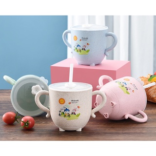 Cốc hút nước lúa mạch cho bé tập hút