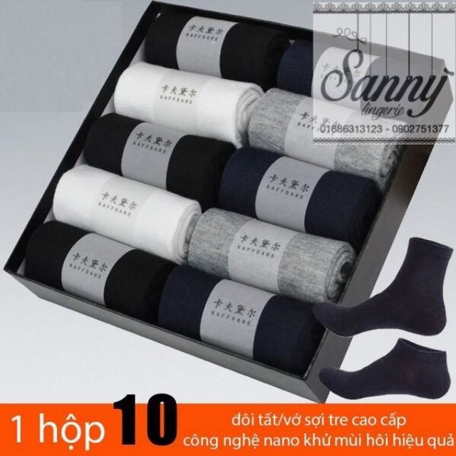 ( Hợp 10 đôi ) Tất Nam cổ Cao