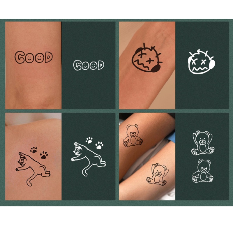 Bộ 30 hình xăm dán tạm thời unisex chống thấm nước có thể kéo dài đến 15 ngày JIAMIN Magic Tattoo