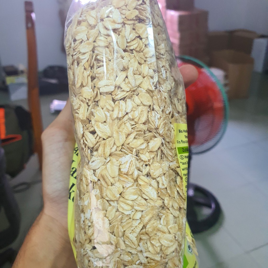 Yến mạch hữu cơ Hafer Flocken Bio Alnatura Đức mẫu mới túi 500g