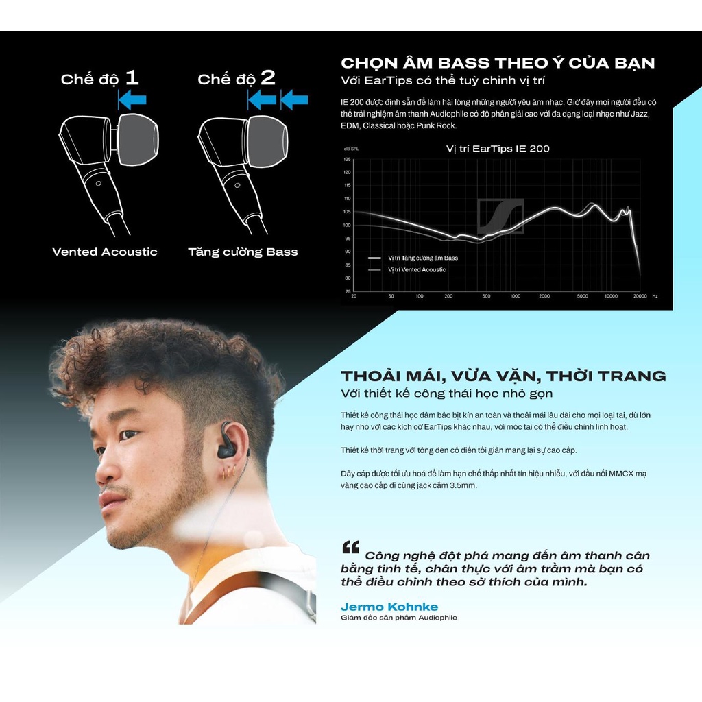 Tai nghe SENNHEISER IE 200