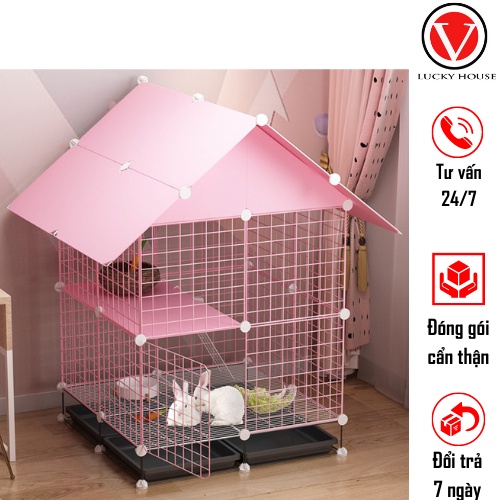 Tấm lưới và nhựa sắt sơn tĩnh điện đa năng tủ nhựa ghép V LUCKY HOUSE VLK106