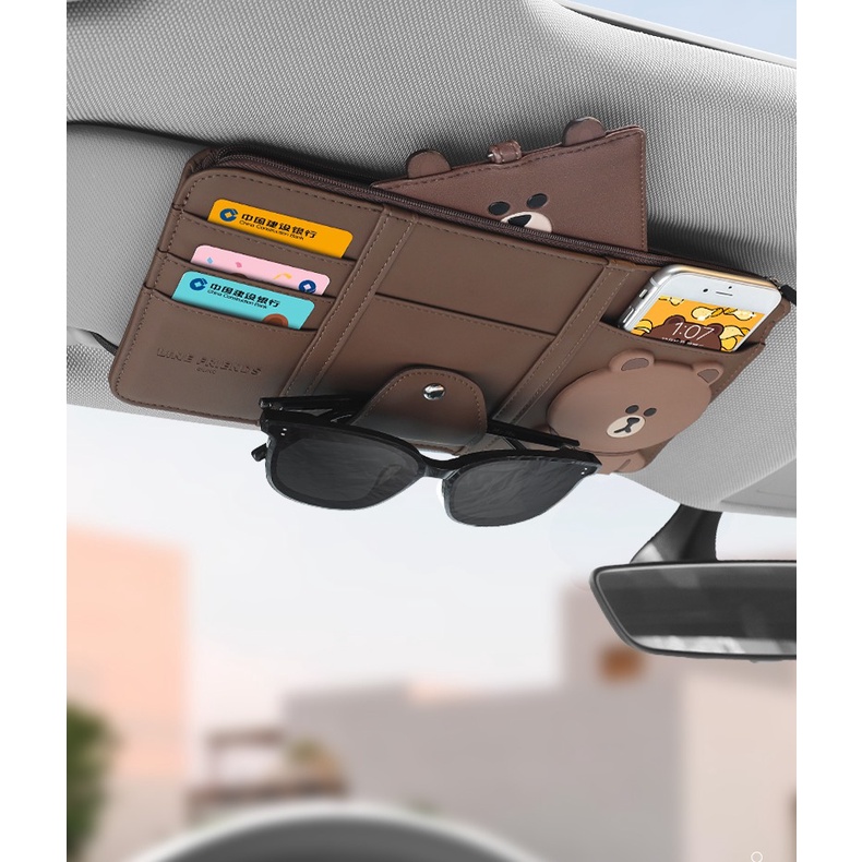 VÍ, TÚI ĐỰNG ĐỒ ĐA NĂNG GẮN TẤM CHE NẮNG XE Ô TÔ