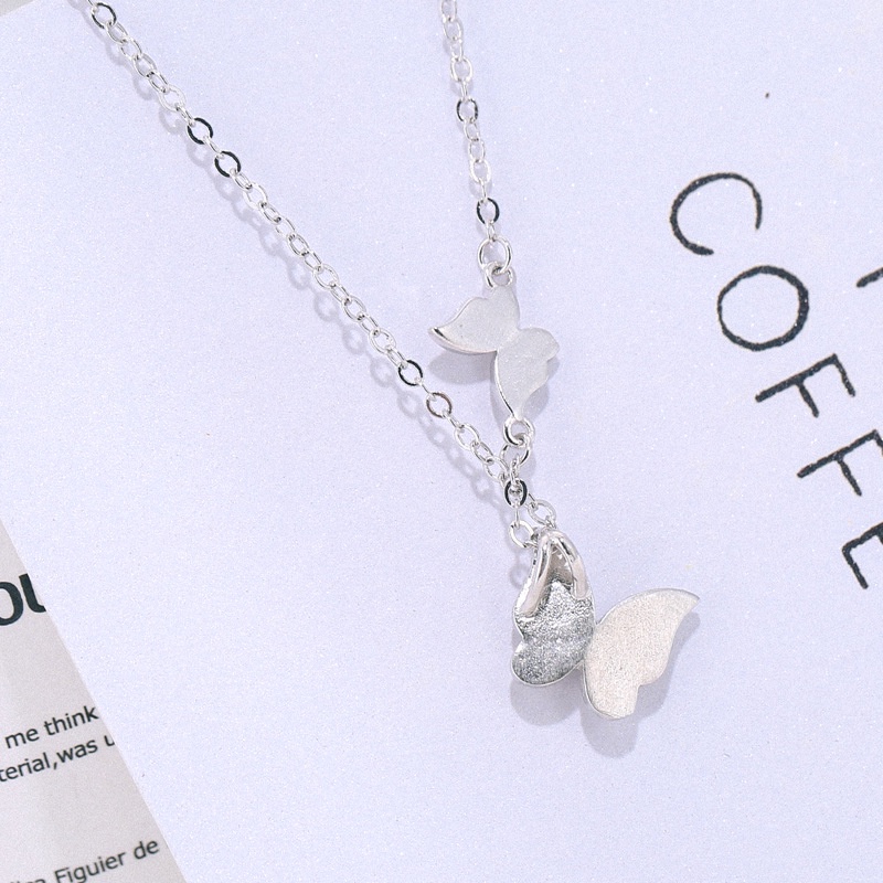 Dây chuyền bạc nữ cao cấp Evasilver mặt Butterfly, dây chuyền chuẩn bạc ta sang trọng