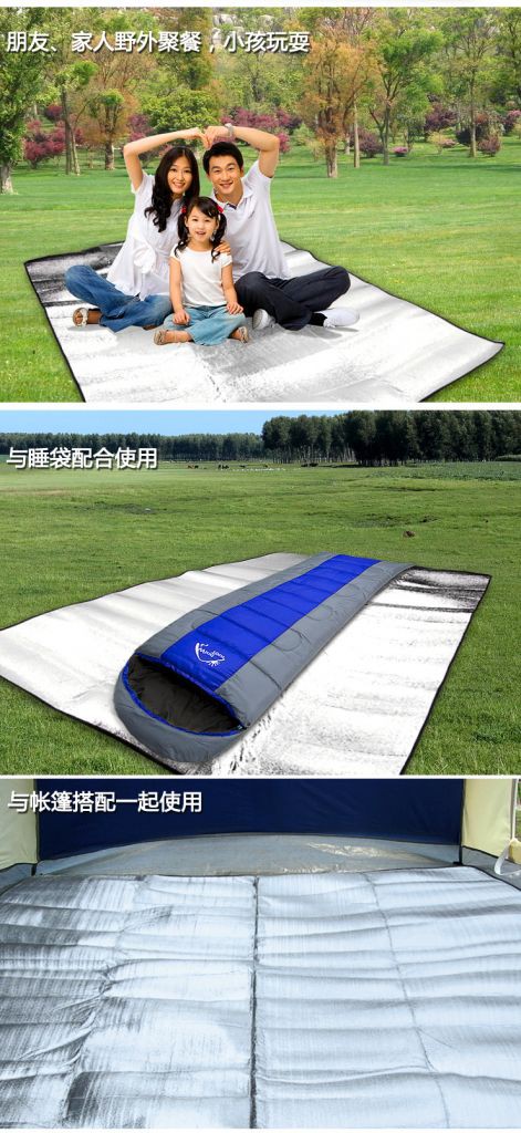 1 Tấm Thảm Không Thấm Nước, Chất Liệu Nhôm, Dùng Khi Đi Cắm Trại, Dã Ngoại | BigBuy360 - bigbuy360.vn