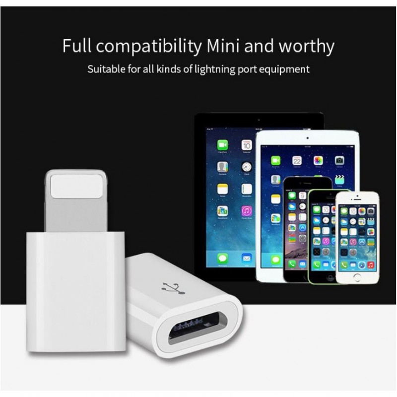 ANDROID Đầu Chuyển Đổi Micro Usb Sang Iphone 12 Mini 11 Pro Max Xr Xs X 8 + Se 2020