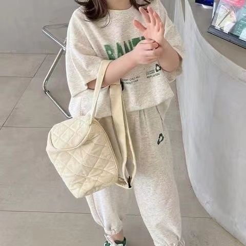 Set Đồ Thể Thao Mùa Hè 2022 Phong Cách Hàn Quốc Mới Cho Bé Gái