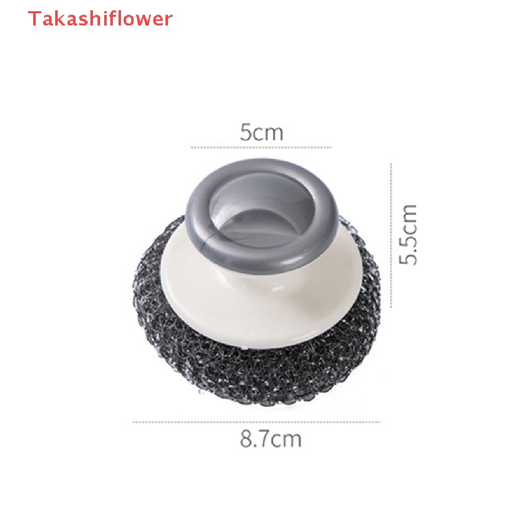 Bàn Chải Chà Rửa Bằng Len Thép Có Tay Cầm Cho Nhà Bếp Nhà Tắm