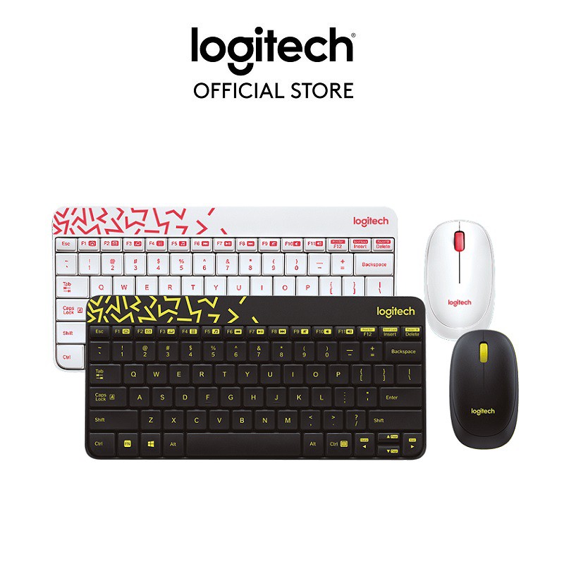 [Mã ELLOGIWL5 giảm 10% đơn 500K] Combo chuột phím không dây Logitech MK240 - Nhỏ gọn, 1 đầu thu USB, pin lâu