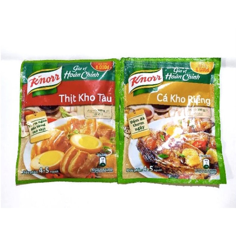 GIA VỊ HOÀN CHỈNH THỊT KHO TÀU, CÁ KHO GIỀNG KNORR GÓI 28G