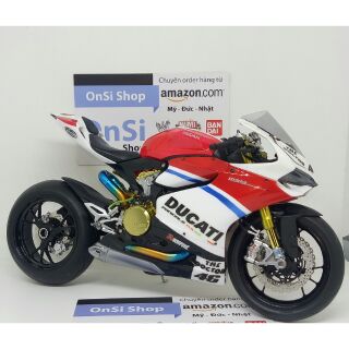 [ ĐÃ SƠN RÁP ] DUCATI 1199 PANIGALE 1/12 TAMIYA MÔ HÌNH XE ĐỘ RACING