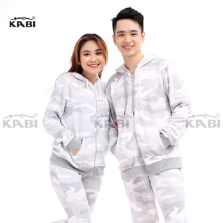 Đồ bộ áo quần nữ hoodie KABI rằn ri trắng xám mùa thu đông thun cotton nỉ