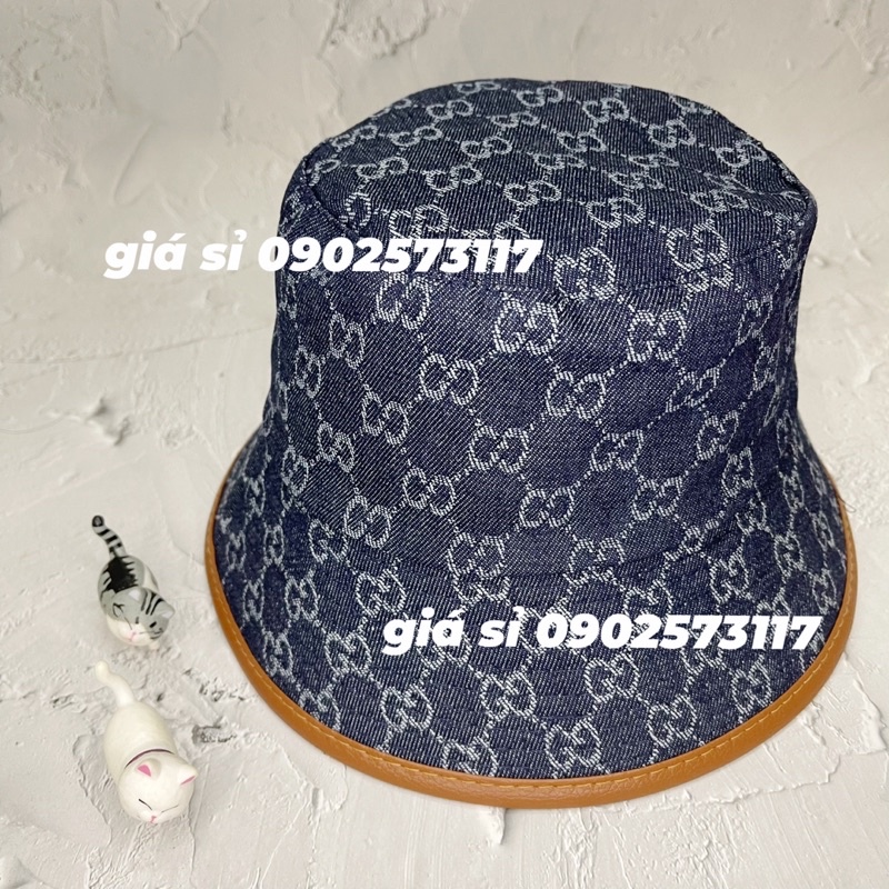 Nón bucket jean GC trơn thời trang cao cấp nam nữ thời thượng