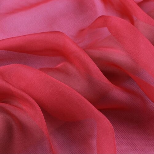 Vải chiffon/voan cát  loại đẹp trơn màu đỏ, vàng, đen