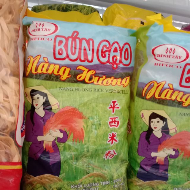 Bún gạo Nàng Hương, gói 300gr, Nang Huong Rice Vermicelli
