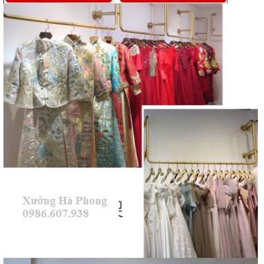 Tay U bắn tường treo quần áo chân đôi (tặng ốc vít)