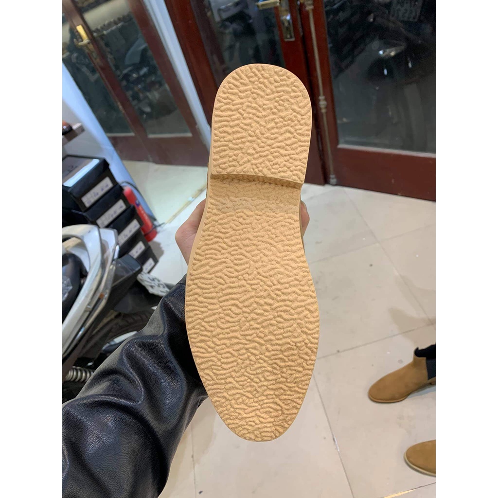 Giày Boots thời trang nam phong cách Chelsea Boots chất liệu da lộn màu nâu đế 3.5cm | BigBuy360 - bigbuy360.vn