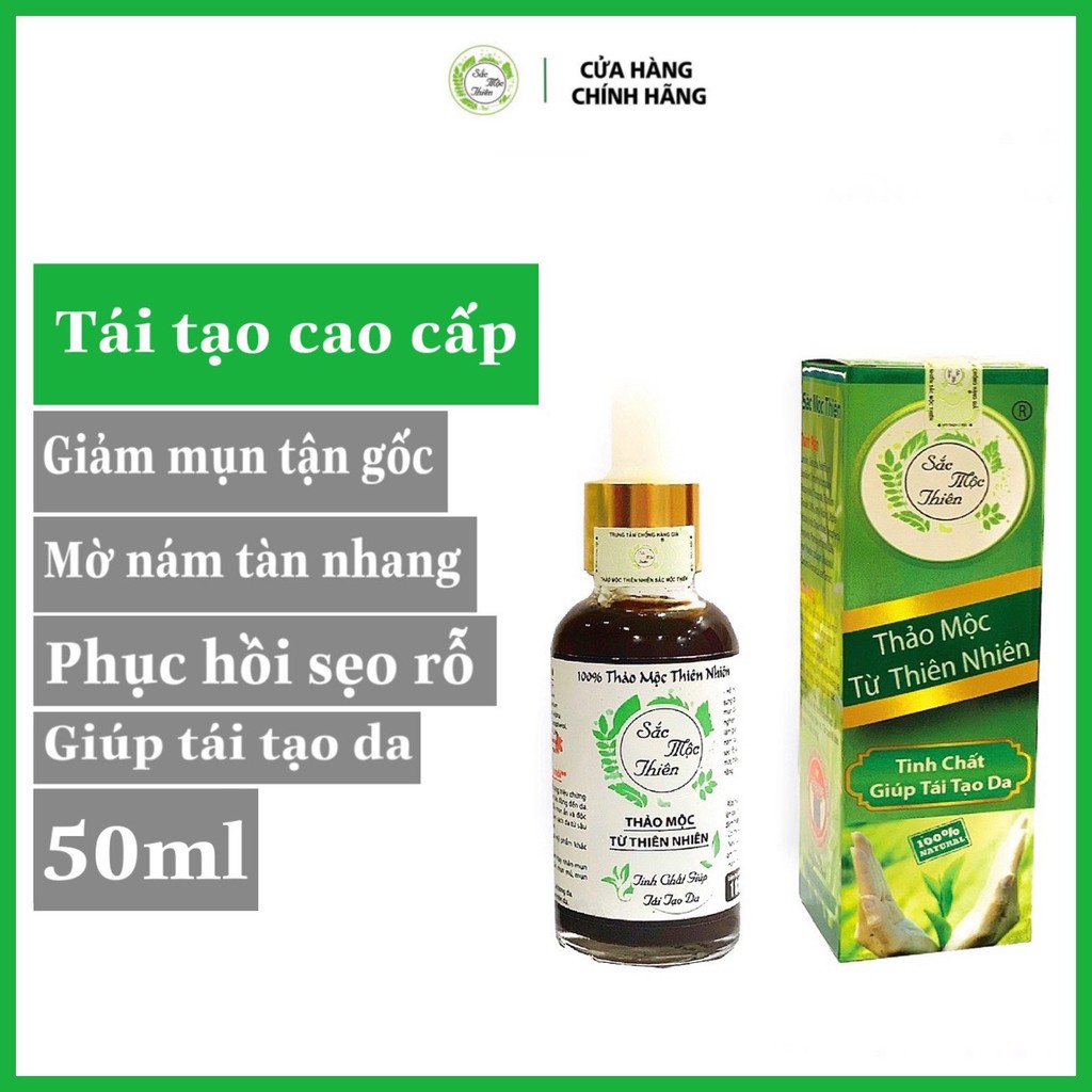 Tái Tạo Cao Cấp Sắc Mộc Thiên 50ml - Hỗ Trợ Cải Thiện Mụn - Nám - Tàng Nhang - Sẹo Rỗ