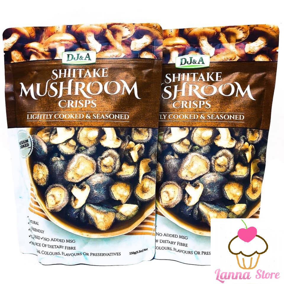 Snack nấm hương giòn tẩm vị DJ&amp;A gói 65g / 150g / 225g - Úc.