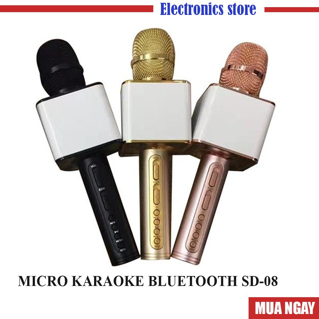 Hàng Chất Mic karaoke bluetooth ys91, loa kèm mic hỗ trợ thu âm bắt giọng tốt âm thanh lớn $