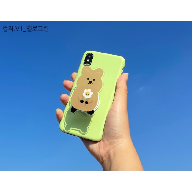 Giá đỡ điện thoại họa tiết hoạt hình đáng yêu phong cách Hàn Quốc