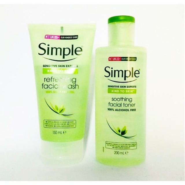 sữa rửa mặt - toner Simple