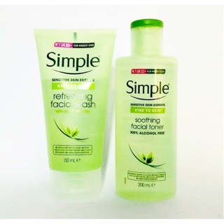sữa rửa mặt - toner Simple