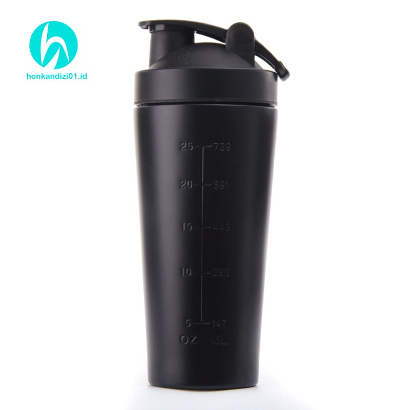 Stainless Steel Vibrating Gym Shaker Sports Milkshake Blender Water Bottle Whey Protein Fitness Without BPA N2VN