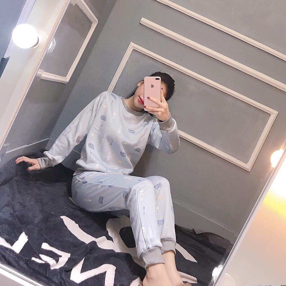 Bộ nỉ LÓT LÔNG NỮ siêu kute | BigBuy360 - bigbuy360.vn