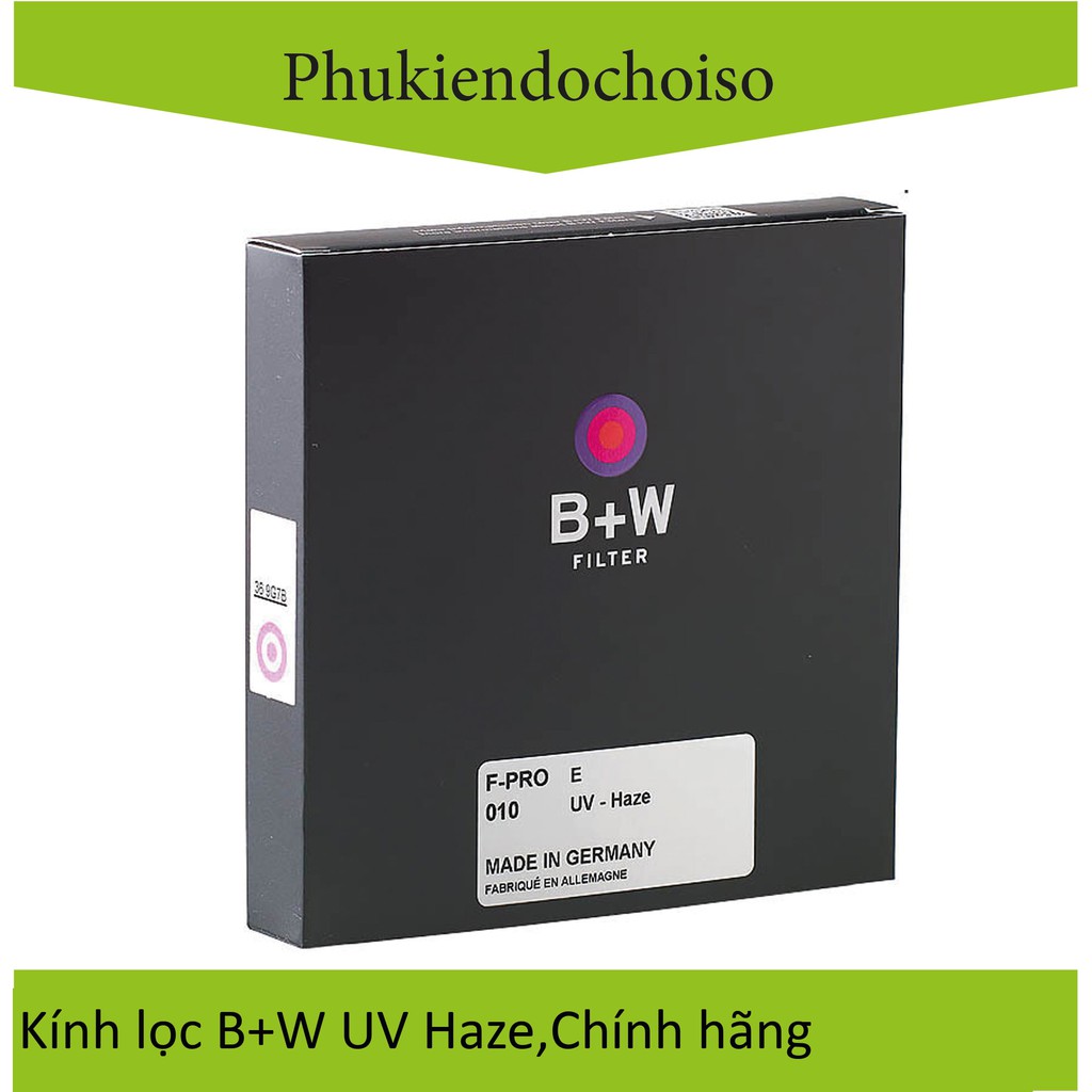 [Mã 229ELSALE hoàn 7% đơn 300K] Kính lọc Filter B+W F-Pro 010 UV-Haze E 55mm