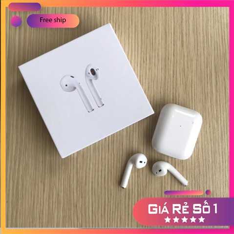 Tai nghe bluetooth Air 2 , TWS Định vị, đổi tên nguyên seal Cao Cấp,pin trâu,bảo hành lỗi 1 đổi 1