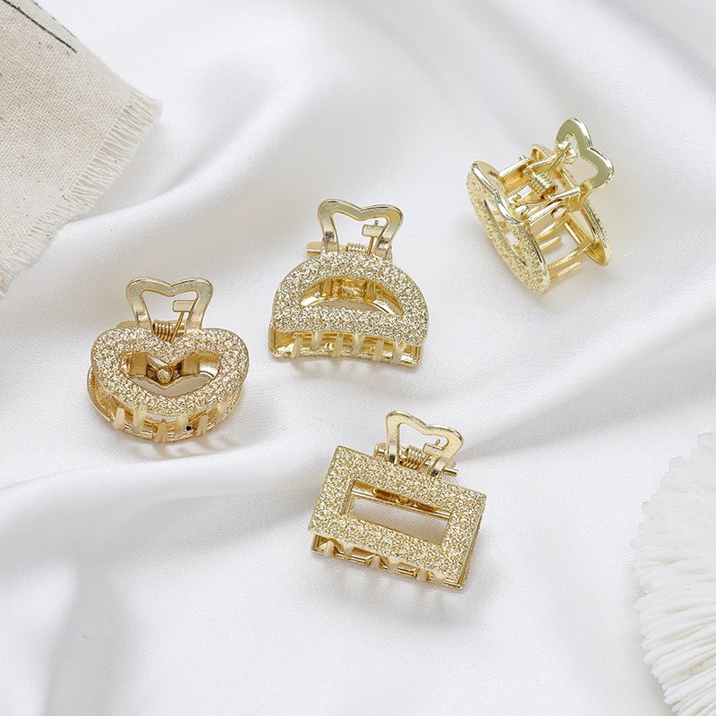 Kẹp tóc ánh kim mini dễ thương nhiều kiểu dáng tiện lợi Lch