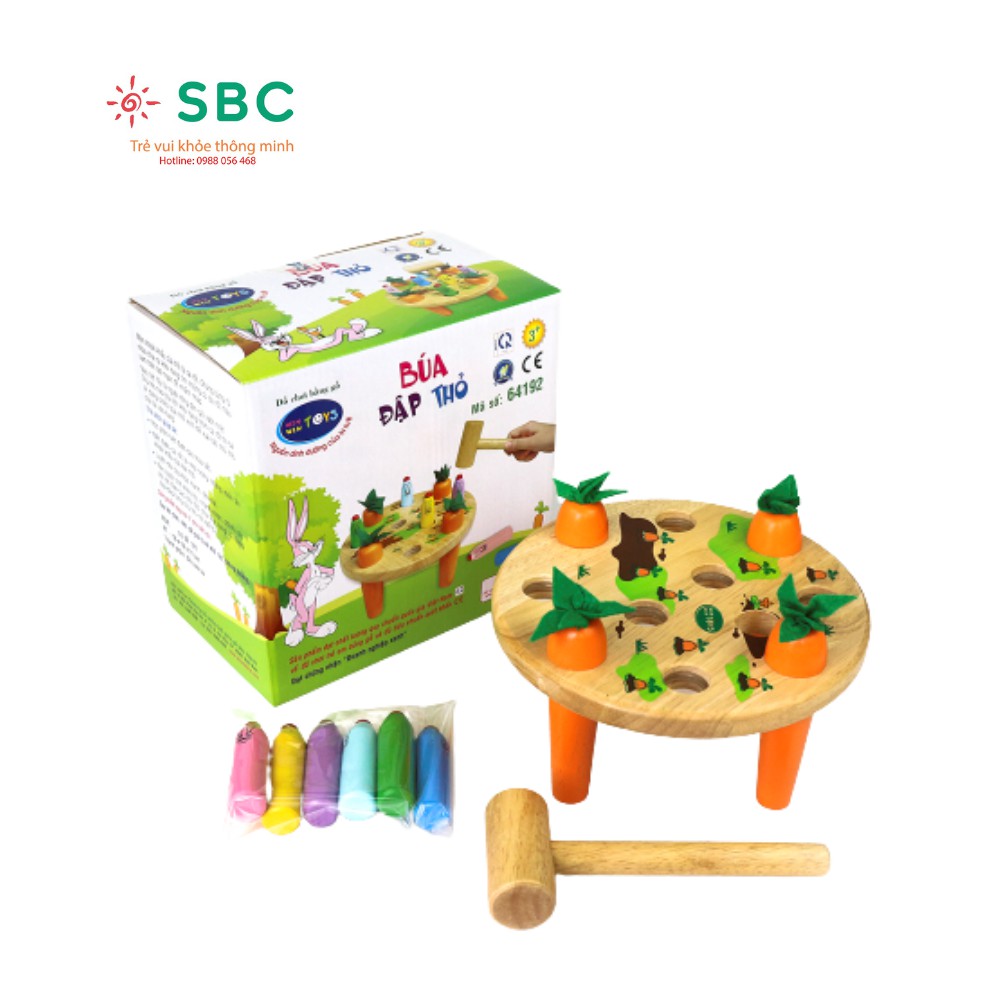 Búa đập thỏ Winwintoys Việt Nam - Đồ chơi gỗ trí tuệ và giải trí cho bé