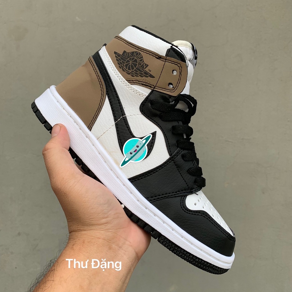 Giày thể thao 𝐉𝐨𝐫𝐝𝐚𝐧 Nâu đen cổ cao nam nữ Giầy sneaker JD1  hàng cao cấp Hot Hit