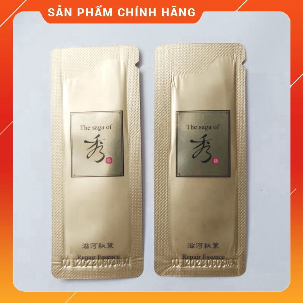 [Mới] Gói sample tinh chất tái sinh da, chống lão hóa, dưỡng da trắng mịn hồng hào – Repair Essence The Saga Of Xiu 1ml