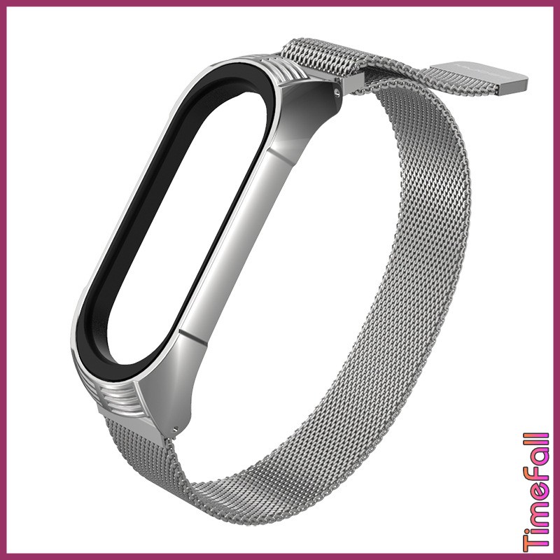 Dây đeo nam châm TF mi band 6, miband 5 chính hãng MIJOBS, dây đeo thay thế mi band 5, miband 6 milanese loop vân TF