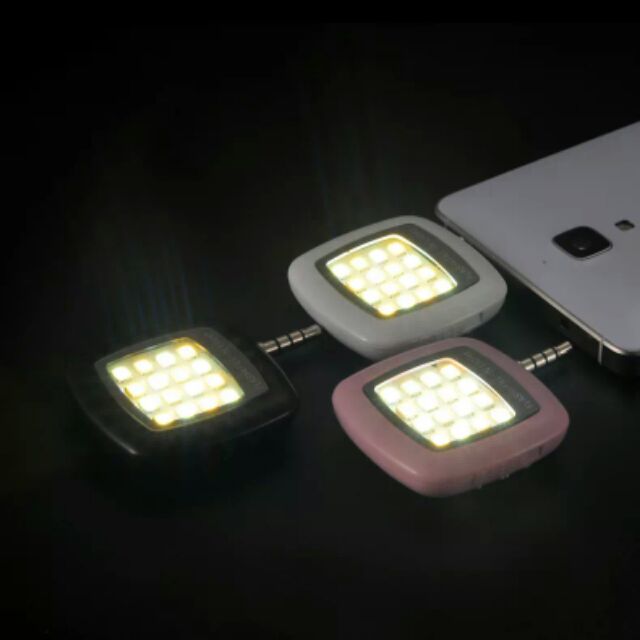 Đèn flash 16 bóng LED hỗ trợ sáng khi chụp hình