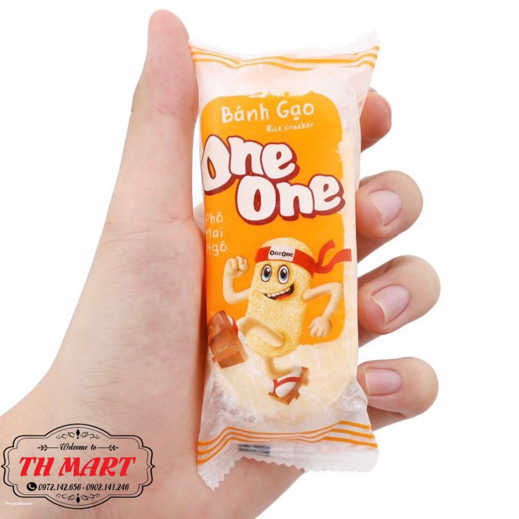 bánh gạo one one vị phô mai ngô được làm từ gạo japonica càng ăn càng ngon gói 118g