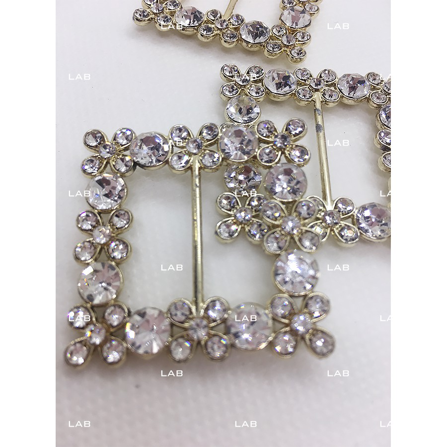 Mặt dây lưng vuông pha lê 40x40mm (chiếc) #0202