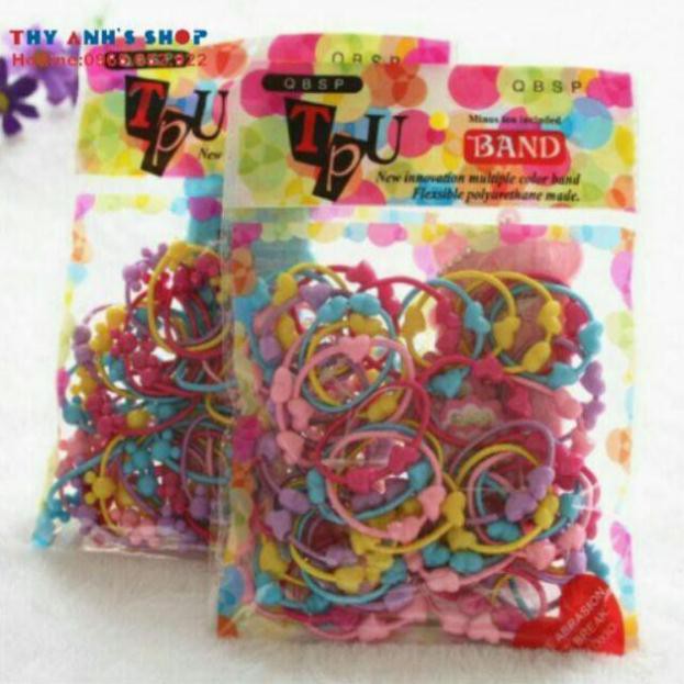 combo 50 chun buộc tóc cho bé