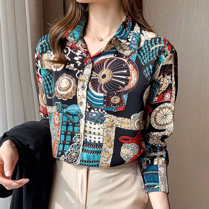 Áo Sơ Mi Tay Dài Phong Cách Vintage Mới 2022